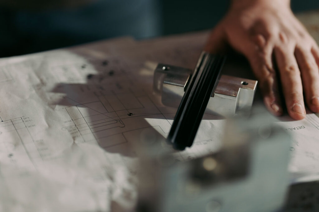 Detailplan einer Maschine